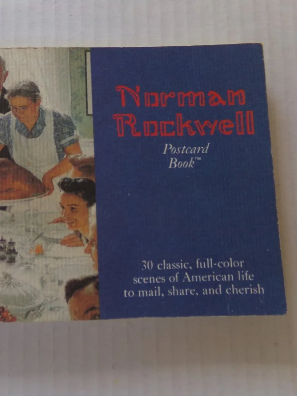 Norman Rockwell Postcard Book 30 Classic Full Color Scenes Nostalgic